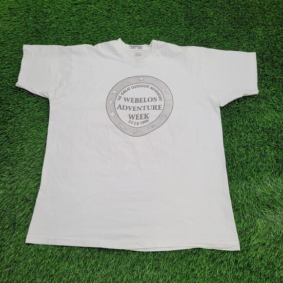 Vintage 1995 Webelos Adventure Week Shirt XL 24x30 SFSR - Picture 1 of 12